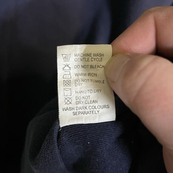 Bobby Jones Sweater Men XXL 2X Navy Blue Cotton Long Sleeve 1/4 Zip Pullover - Picture 6 of 9